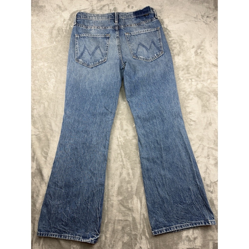 Mother Superior The Bookie Flood Jeans Women's Size 26 Distressed Flare Made USA - Picture 3 of 14